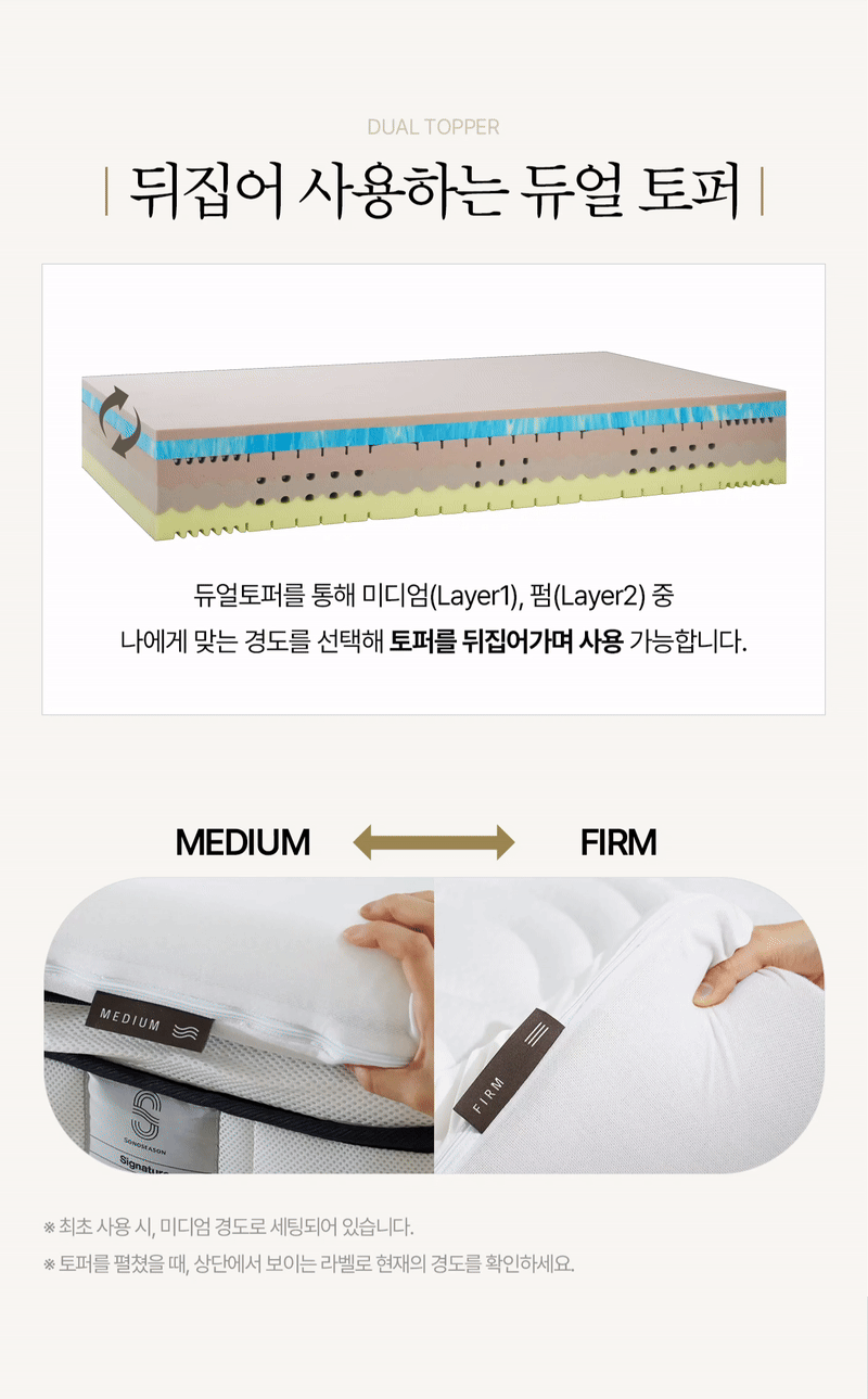 [소노시즌] 시그니쳐 매트리스 (SS) SI_SS_R72 [페이] 상세 이미지 3